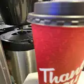 Tim Hortons storefront and interior at 1309 Lawrence Ave East, North York, ON