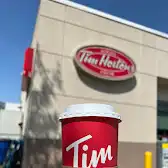 Tim Hortons storefront and interior at 1500 Finch Ave, North York, ON