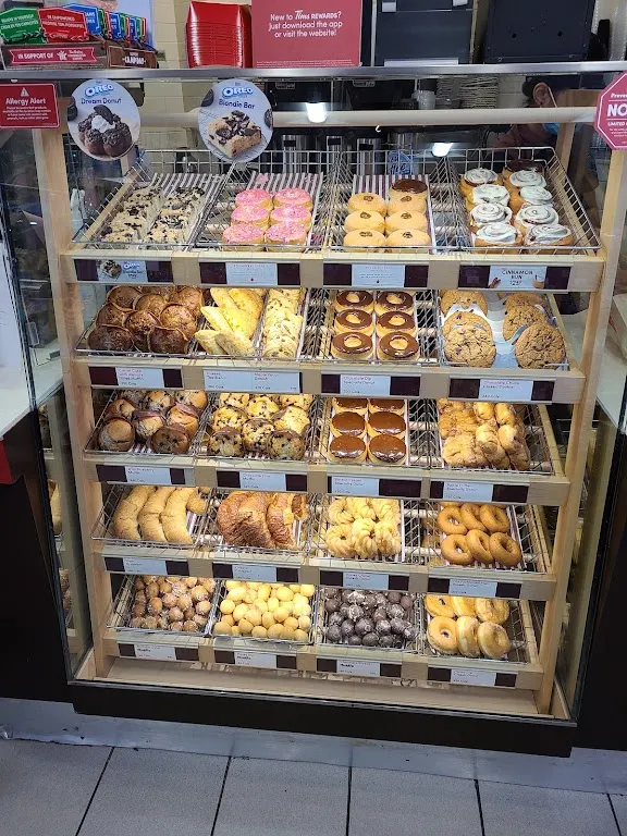 Tim Hortons storefront and interior at 1865-1871 Ave Rd, North York, ON