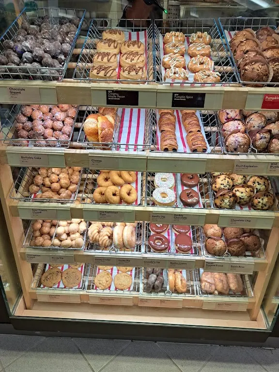 Tim Hortons storefront and interior at 1869 Leslie St, North York, ON