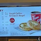 Tim Hortons storefront and interior at 3140 Dufferin St, North York, ON