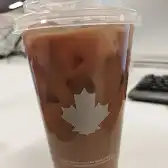 Tim Hortons storefront and interior at 4110 Yonge St, North York, ON
