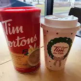 Tim Hortons storefront and interior at 2525 Hyde Park Gate Blvd, Oakville, ON