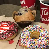 Tim Hortons storefront and interior at Oakville Hospital Cafeteria, Oakville, ON