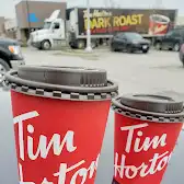 Tim Hortons storefront and interior at 3480 Superior Court, Oakville, ON