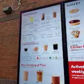 Tim Hortons storefront and interior at 175 Westmount Dr, Orillia, ON