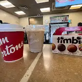 Tim Hortons storefront and interior at Highway 35/115, Orono, ON