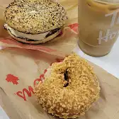 Tim Hortons storefront and interior at 503 Wentworth St W, Oshawa, ON