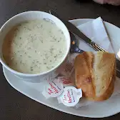 Tim Hortons storefront and interior at 575 Thornton Road North, Oshawa, ON