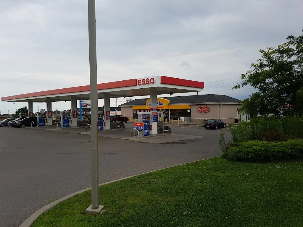 Tim Hortons storefront and interior at 1311 Harmony Rd N, Oshawa, ON