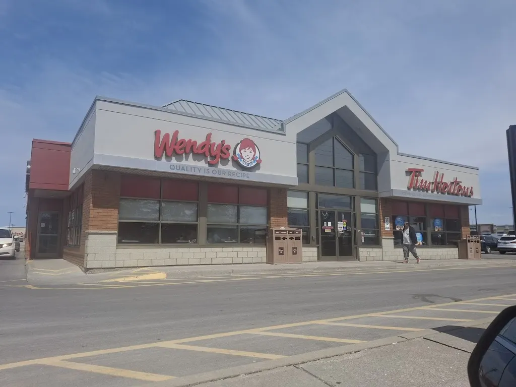 Tim Hortons storefront and interior at 1361 Harmony Rd North, Oshawa, ON