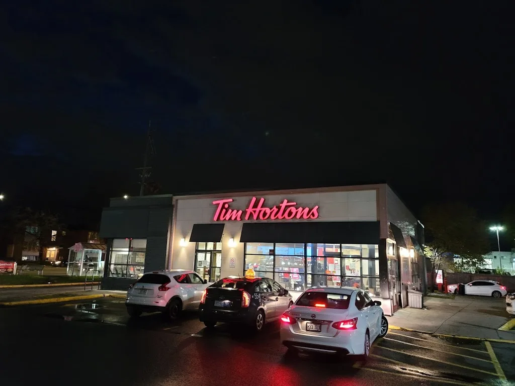 Tim Hortons storefront and interior at 1239 Donald St, Ottawa, ON