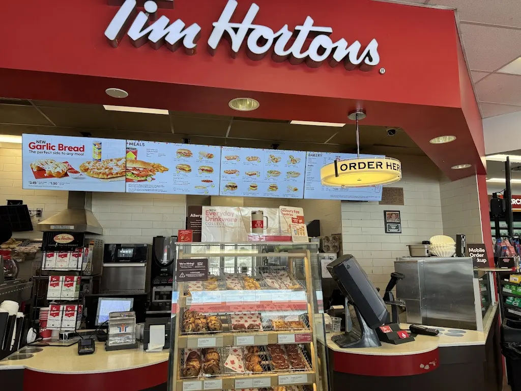 Tim Hortons storefront and interior at 2162 Prince Of Wales Dr, Ottawa, ON