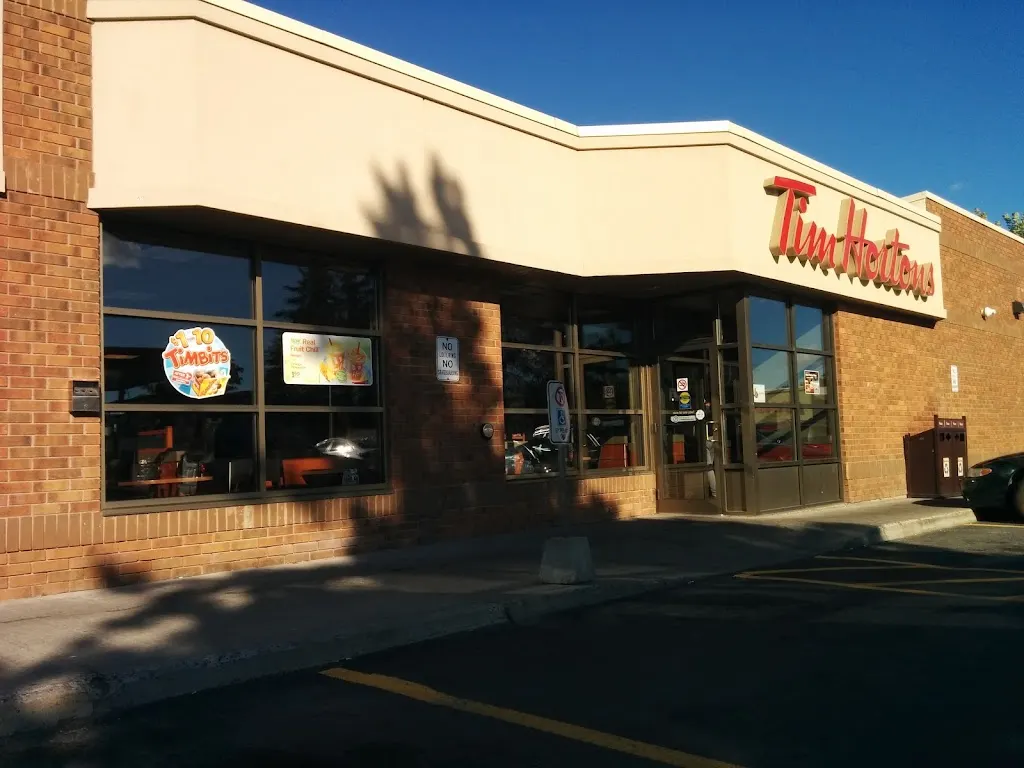Tim Hortons storefront and interior at 2636 Innes Rd, Ottawa, ON