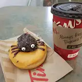 Tim Hortons storefront and interior at No Public Access - 2701 Riverside Drive, Ottawa, ON