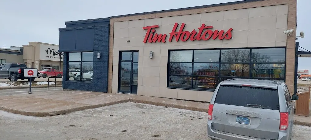 Tim Hortons storefront and interior at 11 Robinson Lane, Pembroke, ON