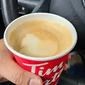 Tim Hortons storefront and interior at 81 Hunter St East, Peterborough, ON