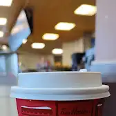 Tim Hortons storefront and interior at 721 Ashburnham Dr, Peterborough, ON