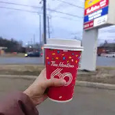 Tim Hortons storefront and interior at 1781 Lansdowne St West, Peterborough, ON