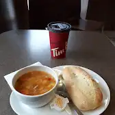 Tim Hortons storefront and interior at 123 Main St, Picton, ON