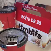 Tim Hortons storefront and interior at 2211 County Rd 28, Port Hope, ON