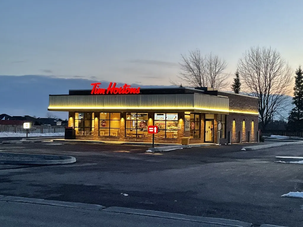 Tim Hortons storefront and interior at 1121 - Bay St, Port Rowan, ON