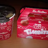 Tim Hortons storefront and interior at 5882 Rama Rd, Rama, ON
