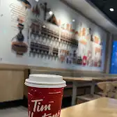 Tim Hortons storefront and interior at 5 Hughes Cres, Red Lake, ON