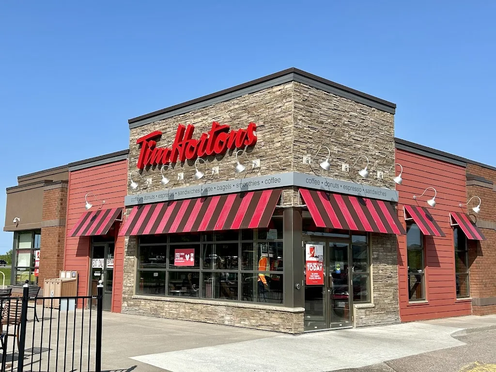 Tim Hortons storefront and interior at 780 O'brien Rd, Renfrew, ON