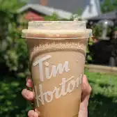 Tim Hortons storefront and interior at 1485 Elgin Mills East, Richmond Hill, ON