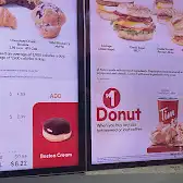 Tim Hortons storefront and interior at 20474 Victoria Ave, Ridgetown, ON
