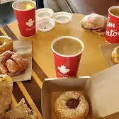 Tim Hortons storefront and interior at 410-412 Mcnabb St, Sault Ste Marie, ON
