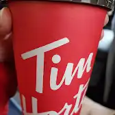 Tim Hortons storefront and interior at 15 Queensway E, Simcoe, ON