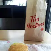 Tim Hortons storefront and interior at 111 Lombard Street, Smiths Falls, ON
