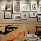 Tim Hortons storefront and interior at 1067 Ontario St, Stratford, ON