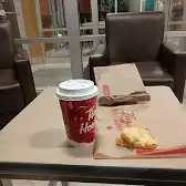 Tim Hortons storefront and interior at 885 Notre Dame Street, Sudbury, ON
