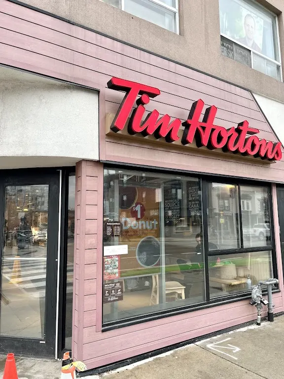Tim Hortons storefront and interior at 2152 Danforth Avenue, Toronto, Toronto, ON