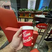 Tim Hortons storefront and interior at 1470 Centre St, Vaughan, ON