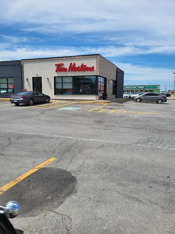 Tim Hortons storefront and interior at 60 Mcnaughton Ave, Wallaceburg, ON