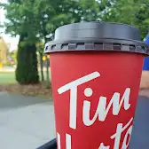 Tim Hortons storefront and interior at 720 River Rd West, Wasaga Beach, ON