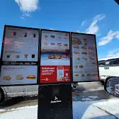 Tim Hortons storefront and interior at 1421 Grand Marais Rd West, Windsor, ON