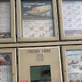 Tim Hortons storefront and interior at 8000 Hwy 27, Woodbridge, ON