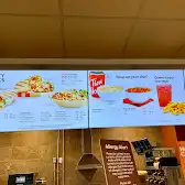 Tim Hortons storefront and interior at 4504 London Line, Wyoming, ON