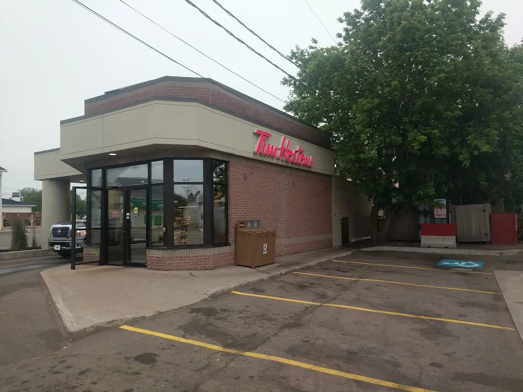 Tim Hortons storefront and interior at 43 Broadway St, Kensington, PE