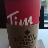 Tim Hortons storefront and interior at 400 Rue Strasbourg, Candiac, QC