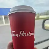 Tim Hortons storefront and interior at 300 Boul St Joseph, Drummondville, QC