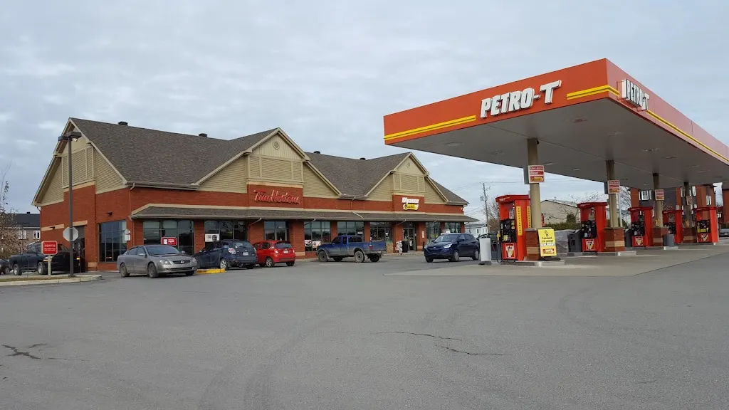 Tim Hortons storefront and interior at 2710 Rue St Pierre, Drummondville, QC