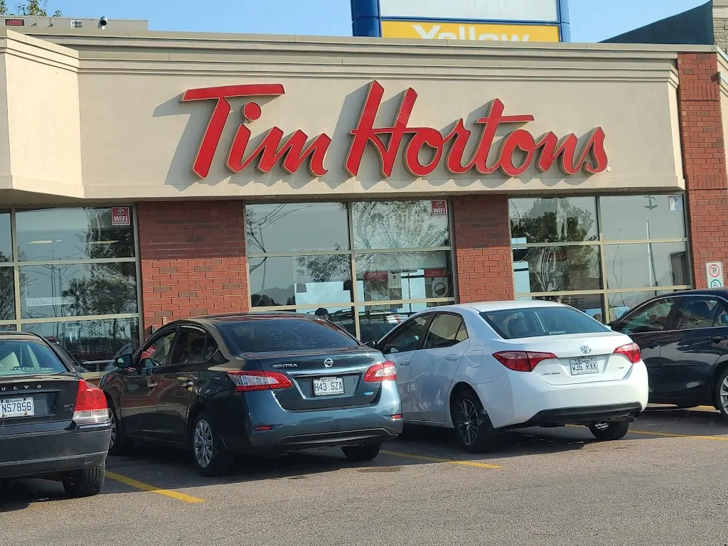 Tim Hortons storefront and interior at 2390, Boul. Rene-levesque, Jonquiere, QC