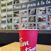 Tim Hortons storefront and interior at Route 132 @ Junction Of Hwy 30 Coté De La Station Harnois, Kahnawake, QC