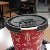 Tim Hortons storefront and interior at 3793 Rue Laval, Lac-megantic, QC